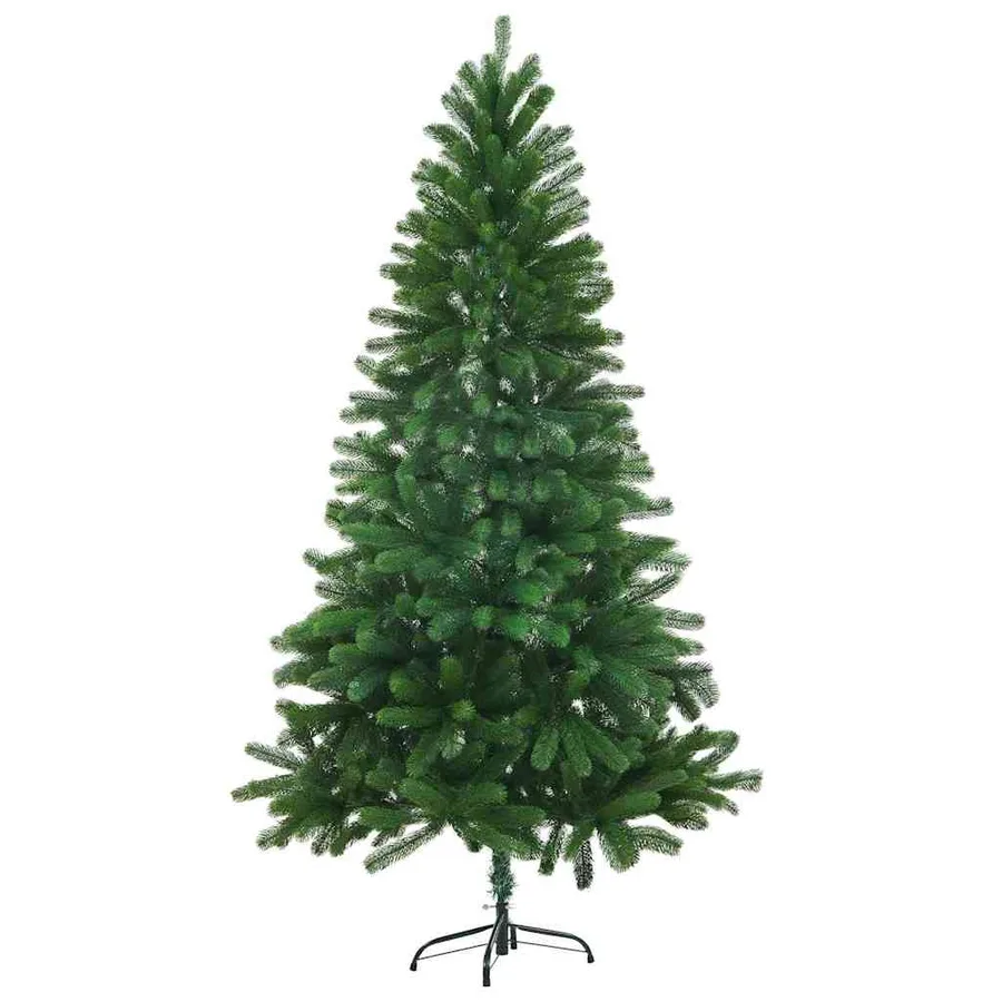 Sapin de Noël avec 150 LED avec support Vert 150 cm PE - 5
