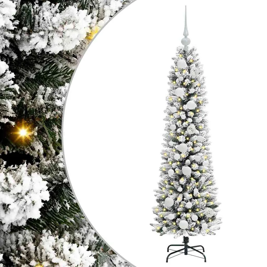 Sapin de Noël artificiel Blanc 120 cm PVC, métal et plastique - 2