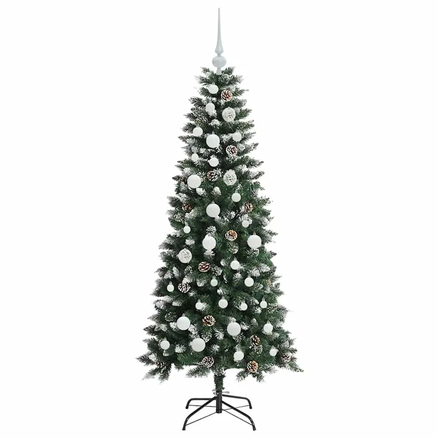 Sapin de Noël artificiel Vert 150 cm PVC, plastique et acier - 4