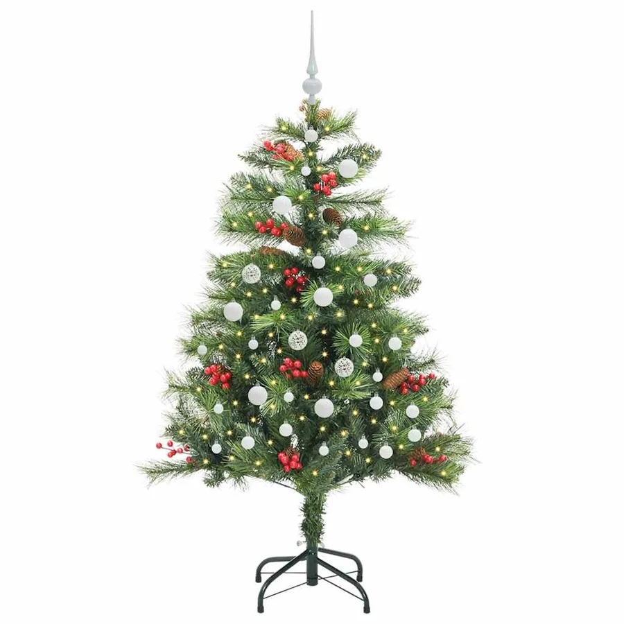 Sapin de Noël artificiel Vert 150 cm PVC et métal - 3