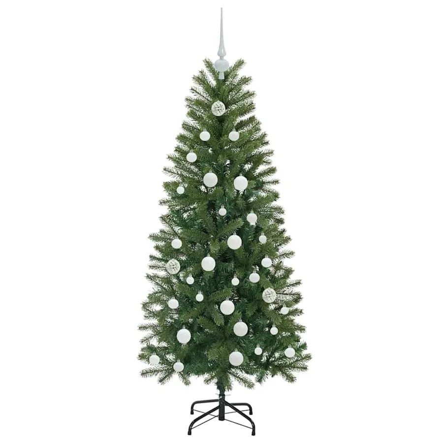 Sapin de Noël artificiel avec 150 LED Vert 150 cm PE et PVC - 4
