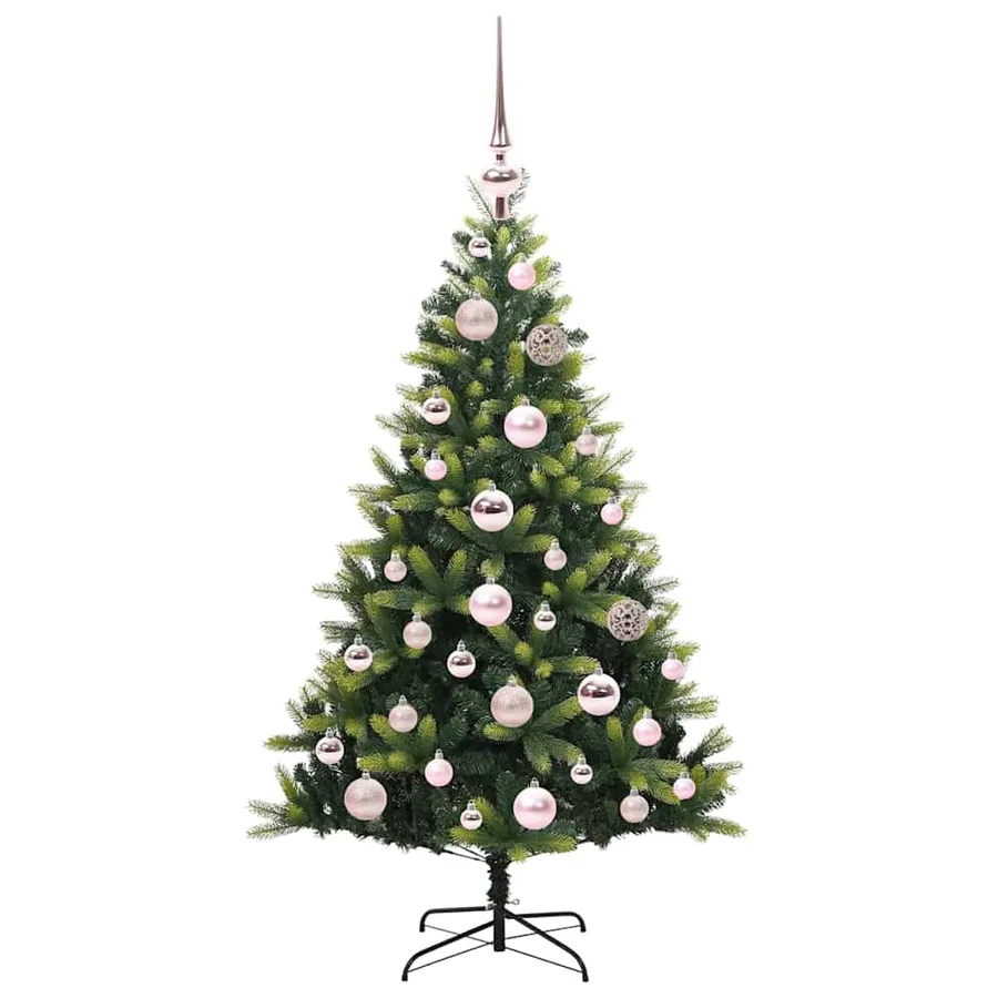 Arbre de Noël artificiel à charnières 150 LED Vert 120 cm - 4