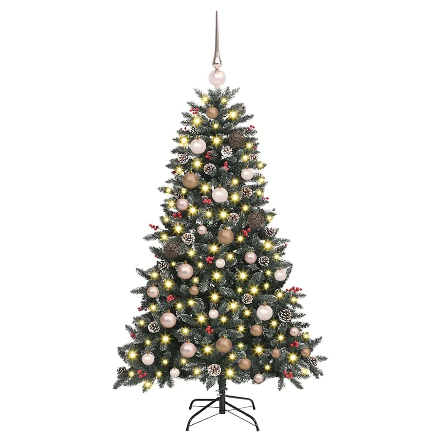 Sapin de Noël artificiel Vert 150 cm PVC, plastique et acier - 3