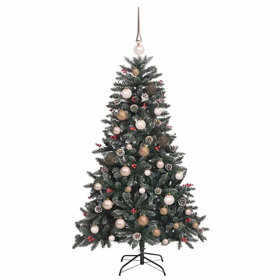 Sapin de Noël artificiel Vert 150 cm PVC, plastique et acier - 4