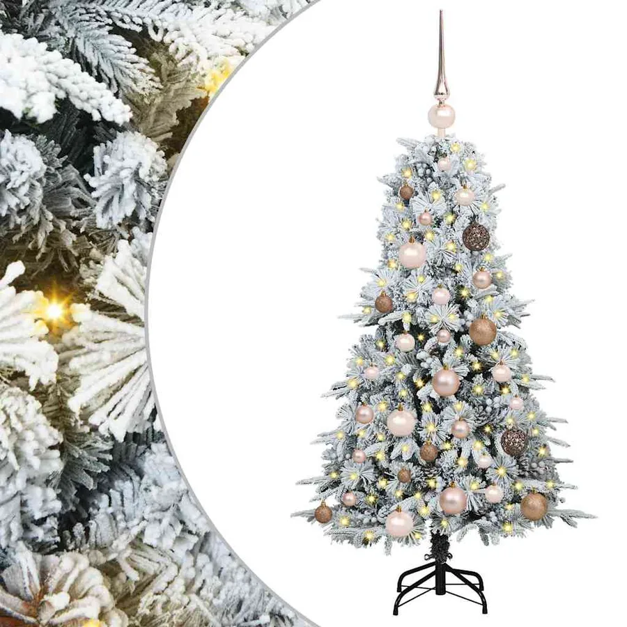 Sapin de Noël Artificiel à Branches Articulées Blanc 120 cm - 2