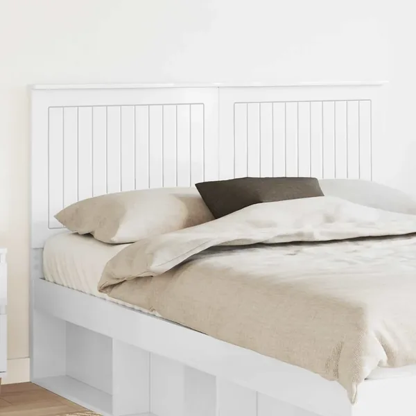 Tête de lit Blanc Brillant 140 cm Bois d'ingénierie