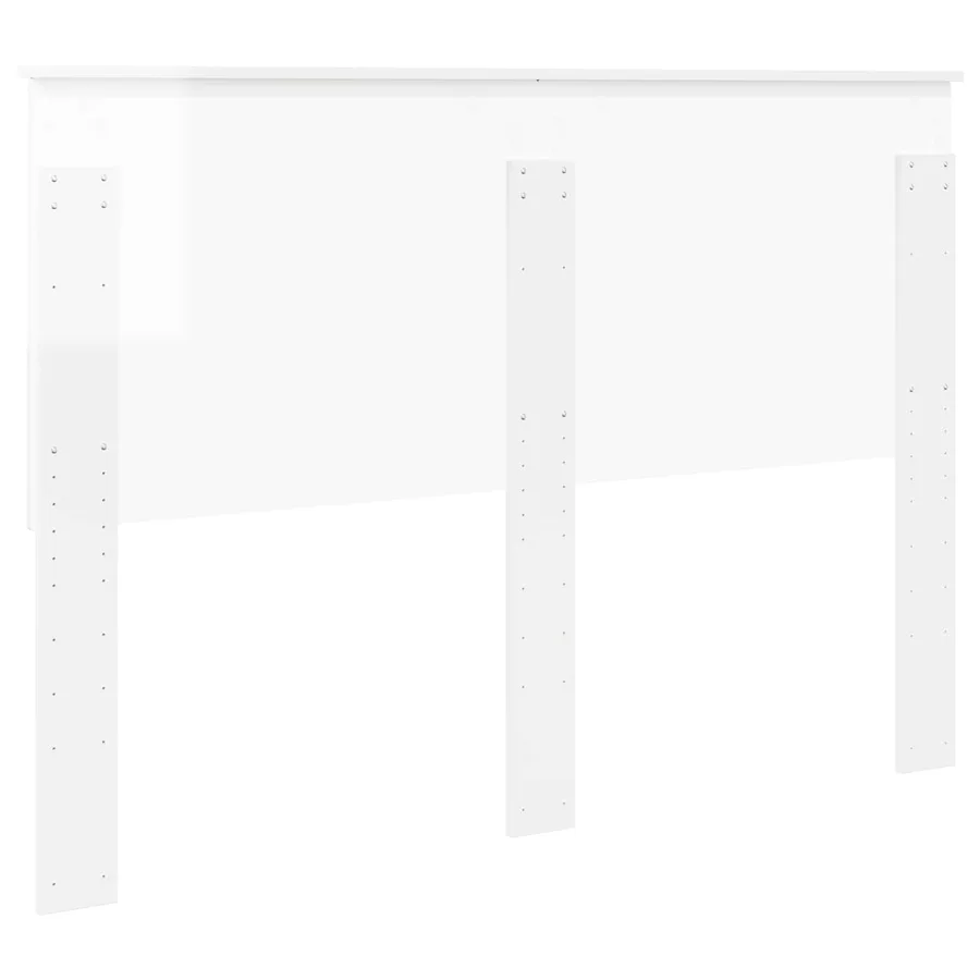 Tête de lit Blanc Brillant 140 cm Bois d'ingénierie - 6