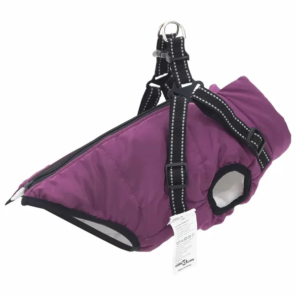 Manteau pour chien Pourpre L28 Fleece et Polyester