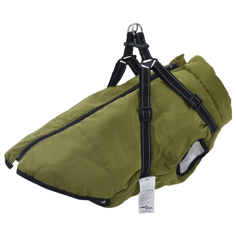 Manteau pour chien Vert armée L44 Fleece et Polyester