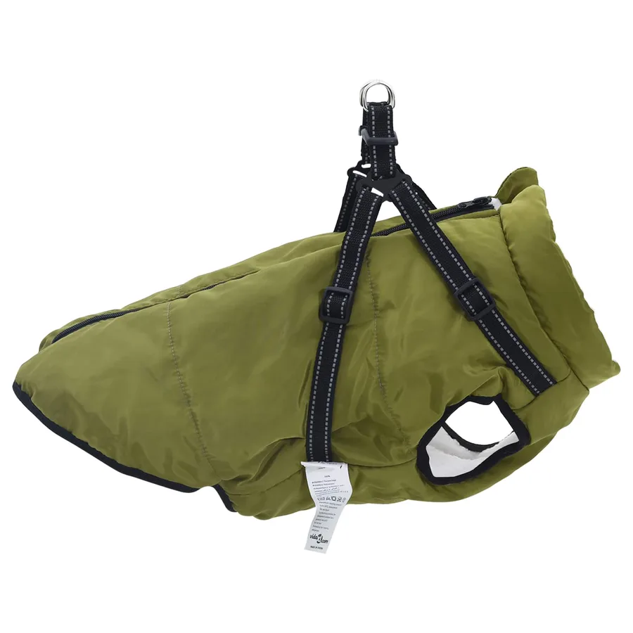 Manteau pour chien Vert armée L44 Fleece et Polyester - 4