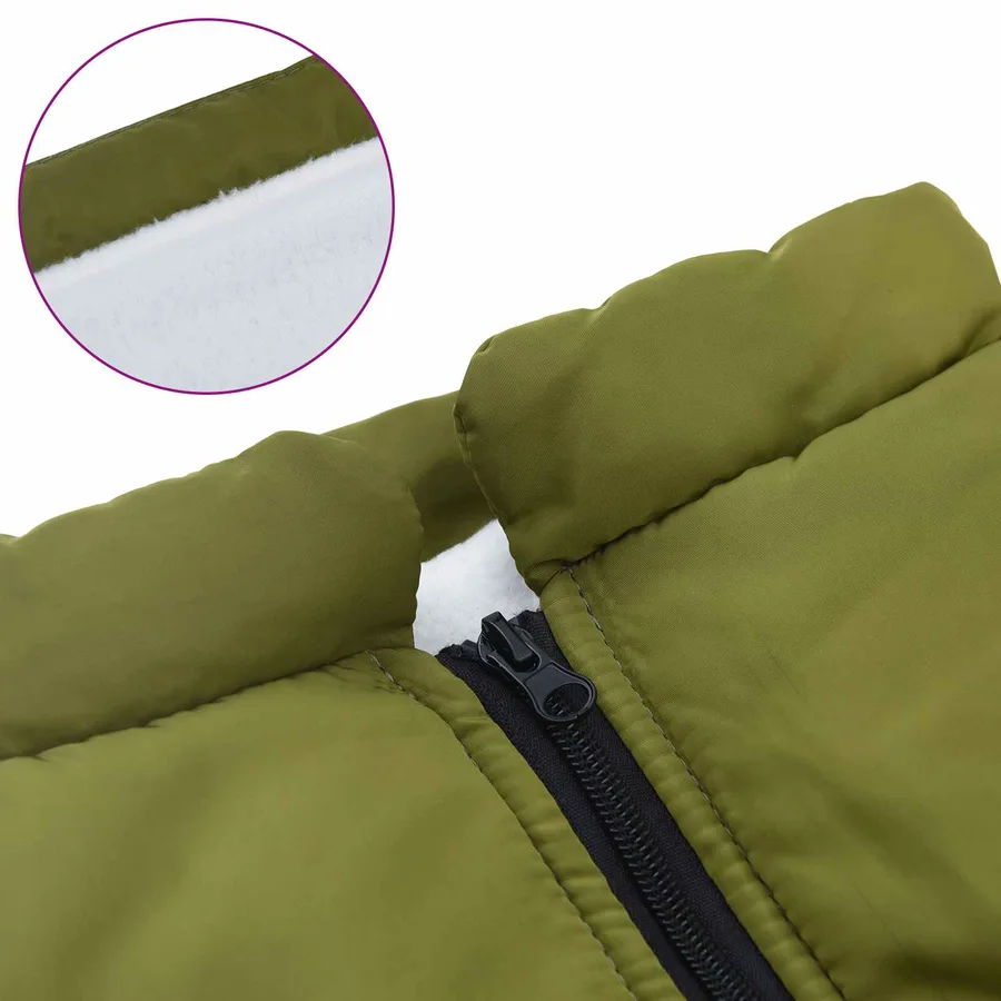 Manteau pour chien Vert armée L44 Fleece et Polyester - 7