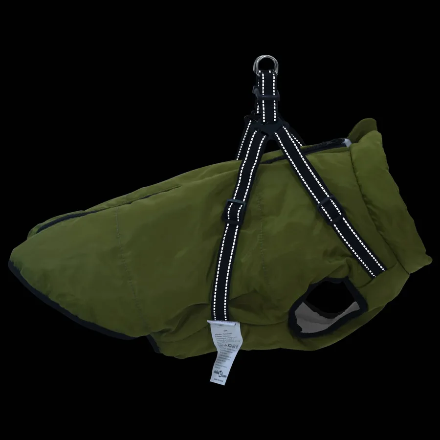 Manteau pour chien Vert armée L44 Fleece et Polyester - 9