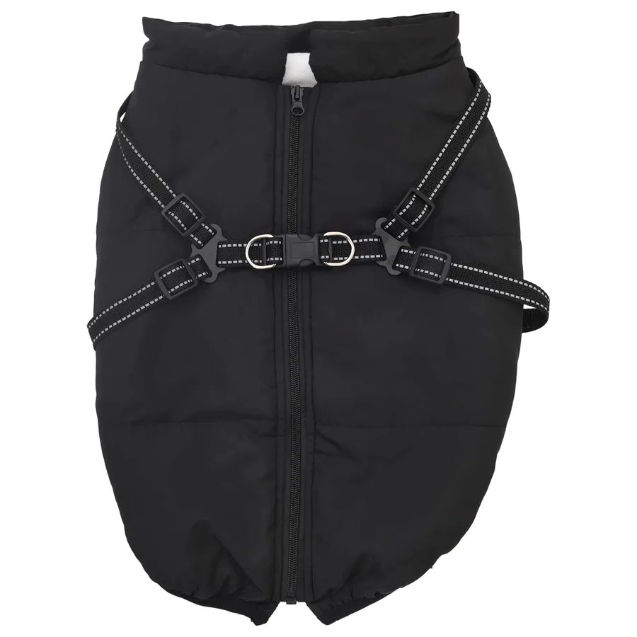 Manteau pour chien Noir L48 Fleece et Polyester - 2