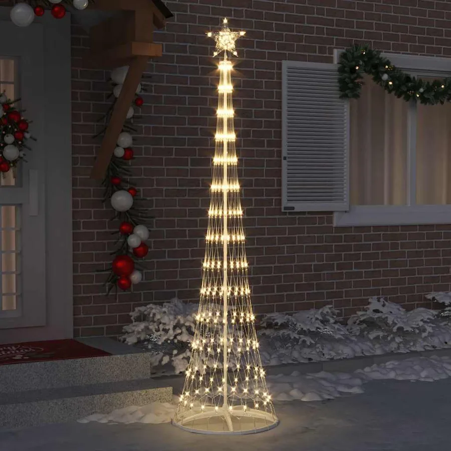 Arbre de Noël LED avec 290 LED Blanc chaud 250 cm Métal - 3