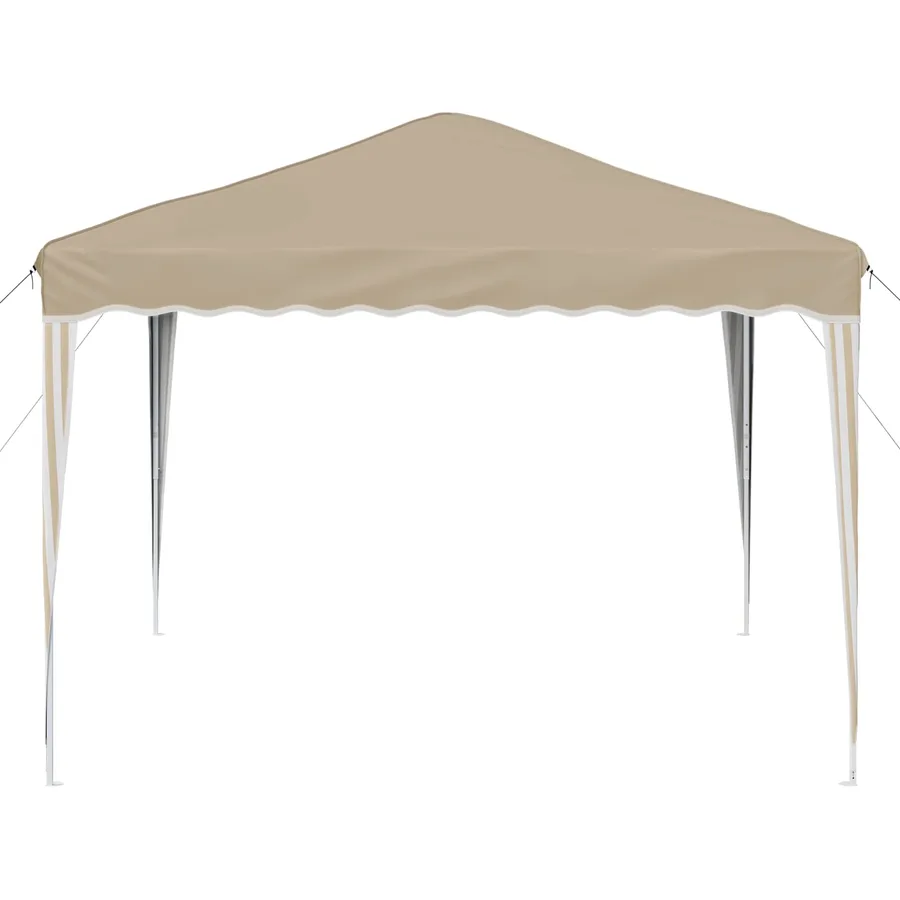 Tente de fête pop-up 288 x 288 x 245 cm Crème Tissu Oxford - 6
