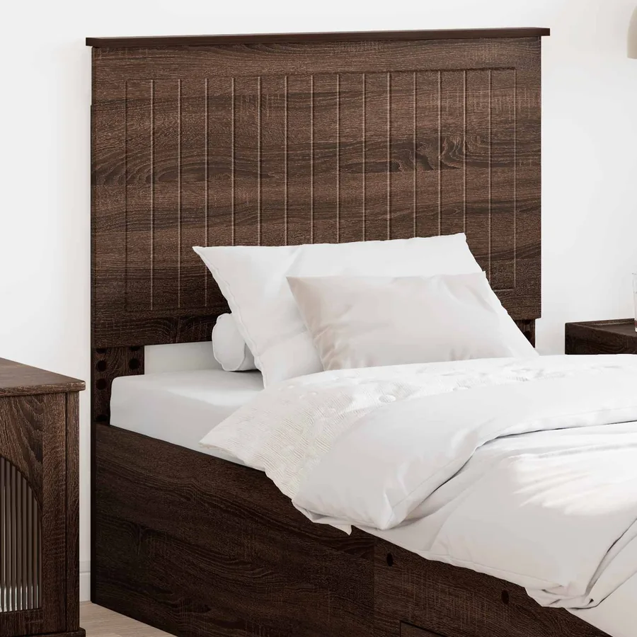 Tête de lit avec tête de lit Chêne brun 90 cm Bois d'ingénierie