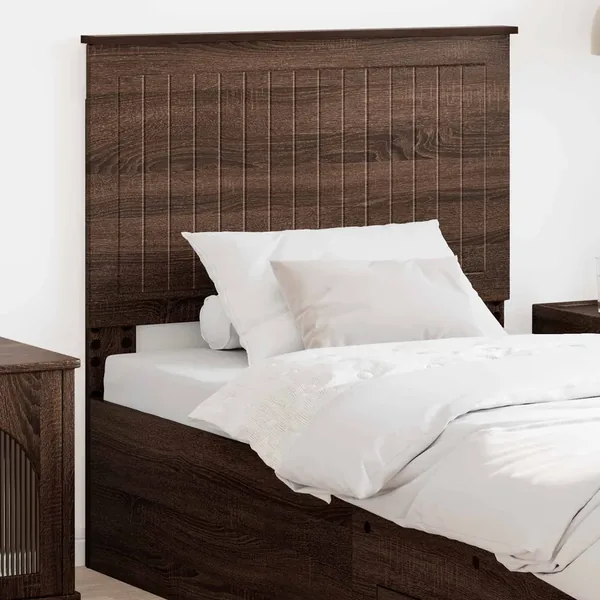 Tête de lit avec tête de lit Chêne brun 90 cm Bois d'ingénierie