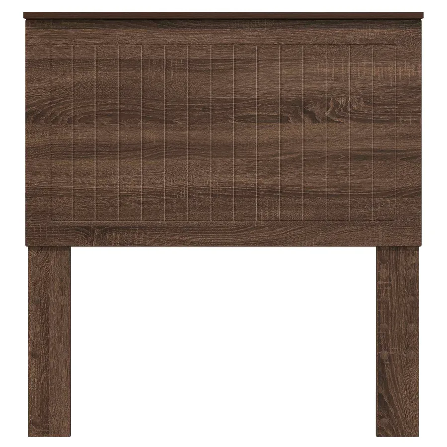 Tête de lit avec tête de lit Chêne brun 90 cm Bois d'ingénierie - 4