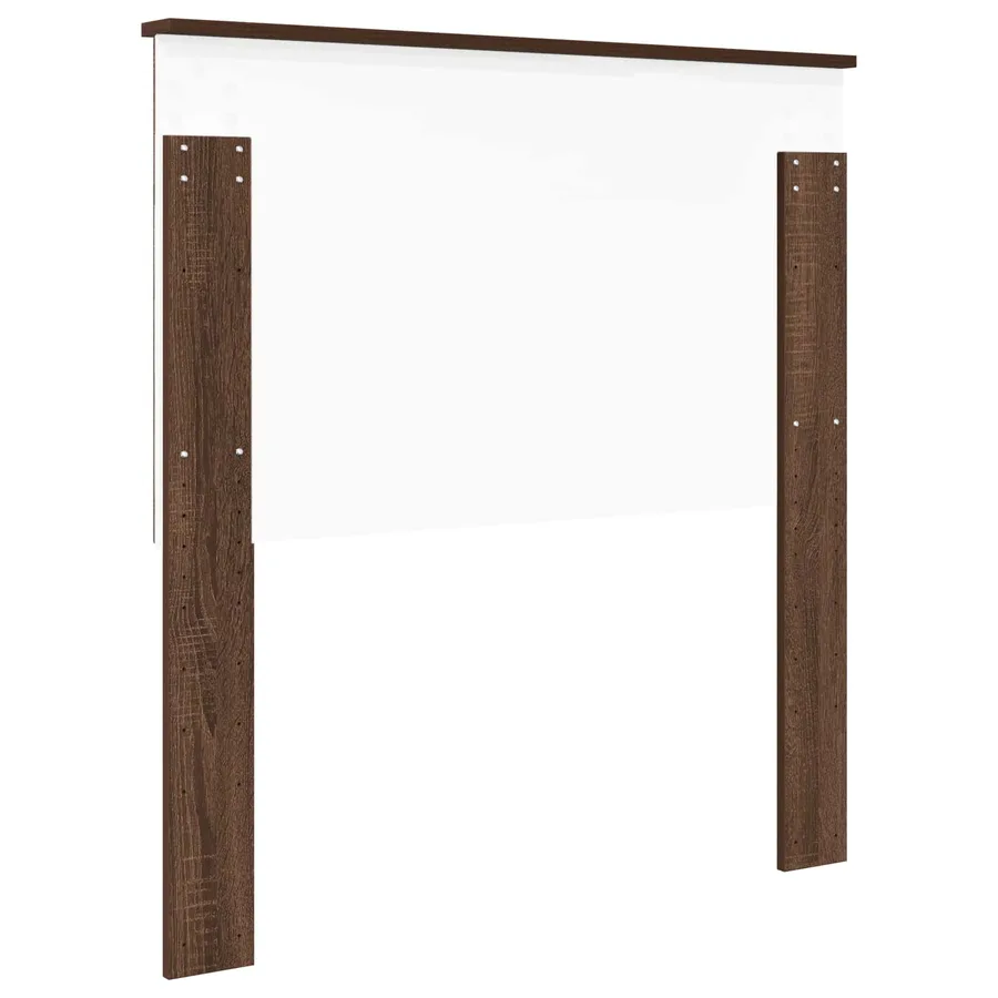 Tête de lit avec tête de lit Chêne brun 90 cm Bois d'ingénierie - 6