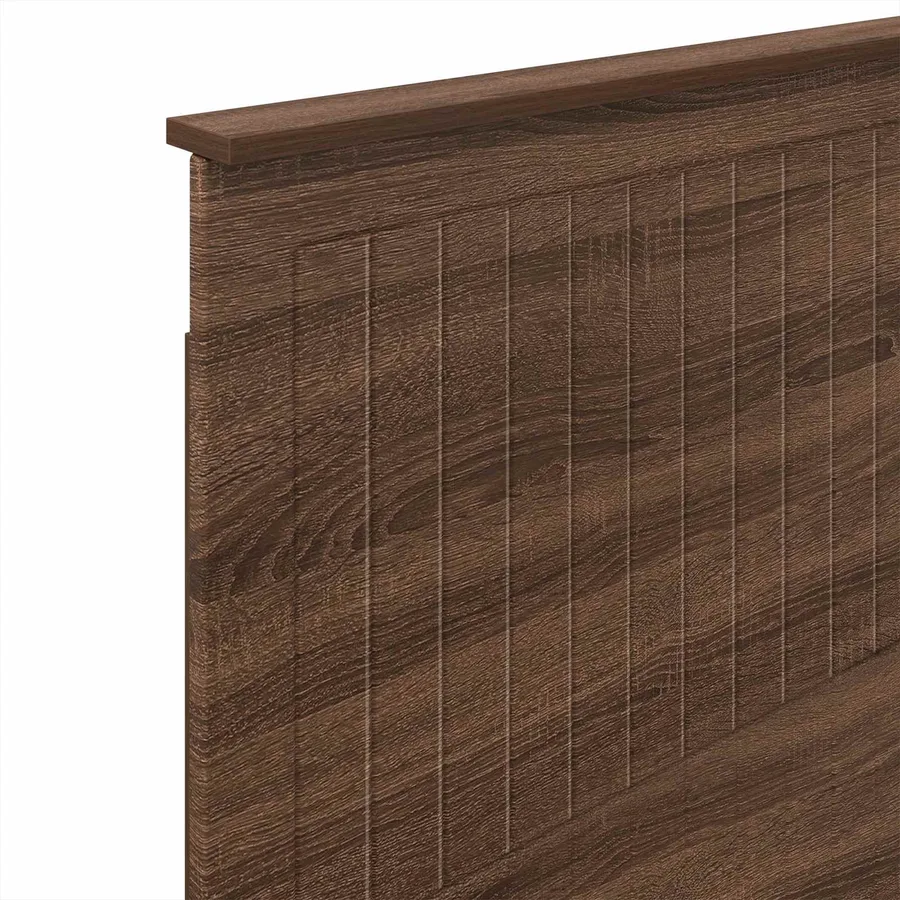 Tête de lit avec tête de lit Chêne brun 90 cm Bois d'ingénierie - 7