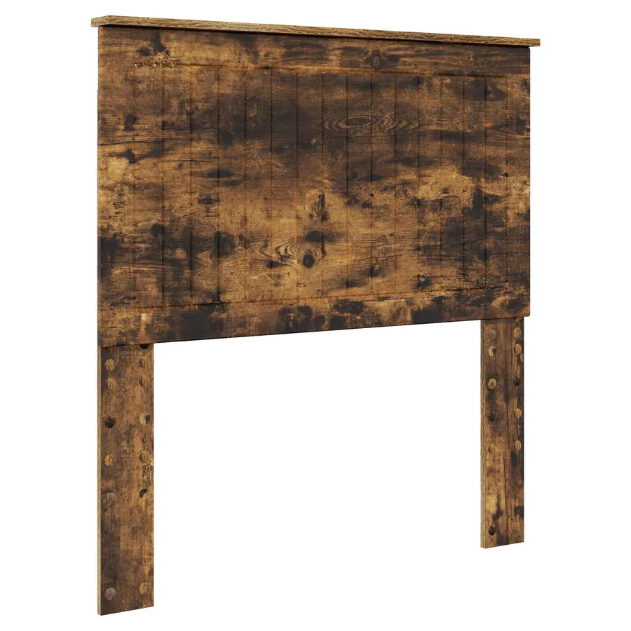 Cadre de lit Chêne fumé 90 x 200 cm Bois de pin massif - 6