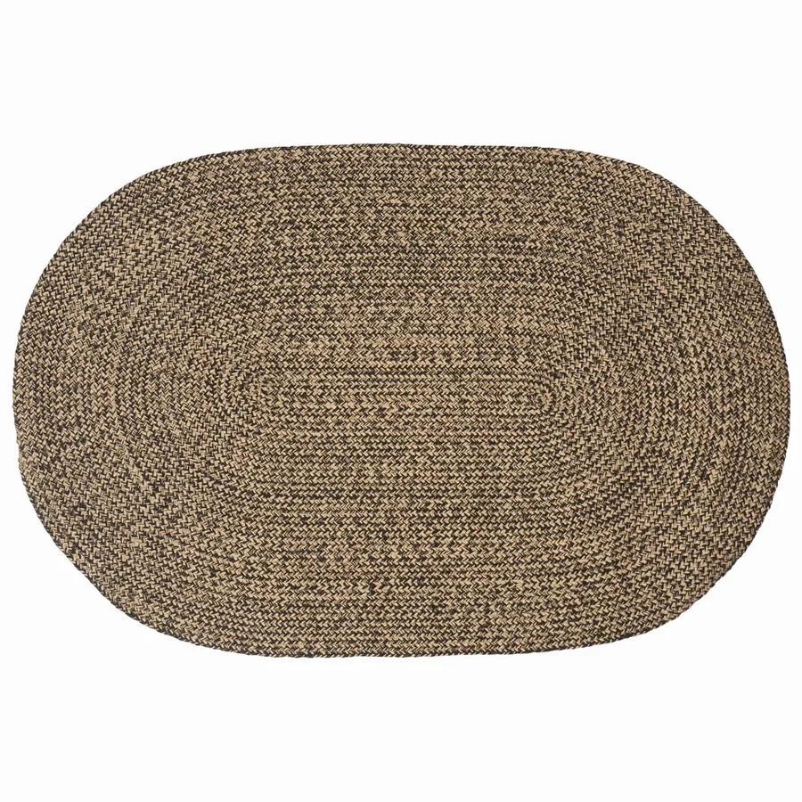Tapis de surface Noir 100 x 152 cm Jute