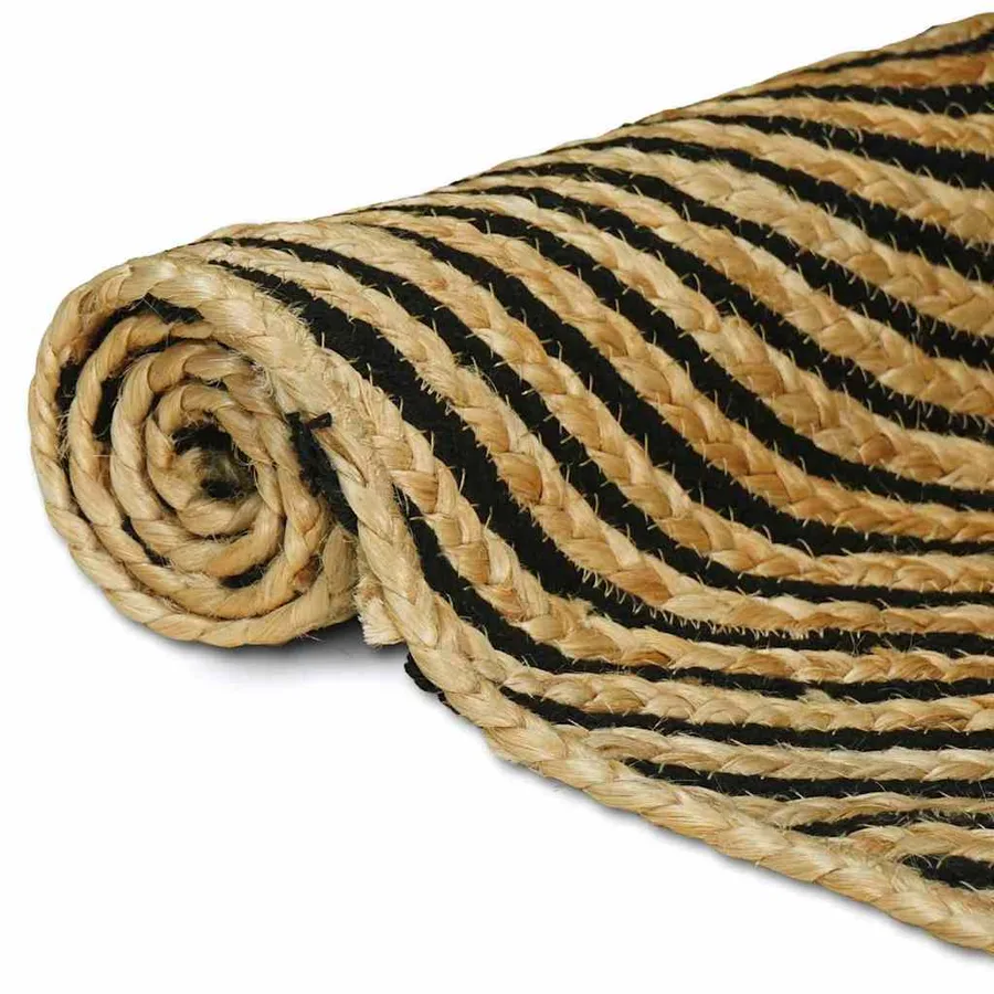 Tapis de surface Noir 200 x 290 cm Jute - 3