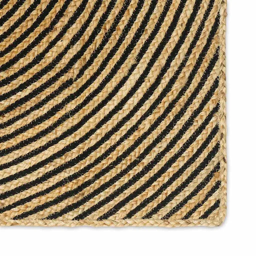 Tapis de surface Noir 200 x 290 cm Jute - 5