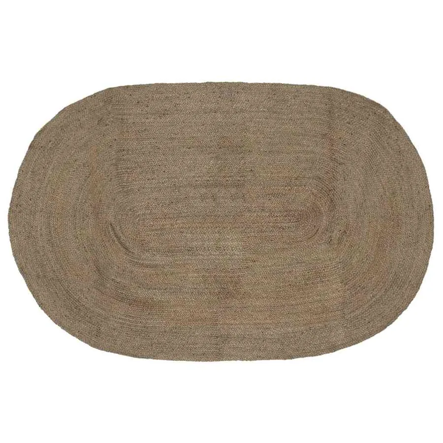 Tapis de surface Gris 152 x 245 cm Jute