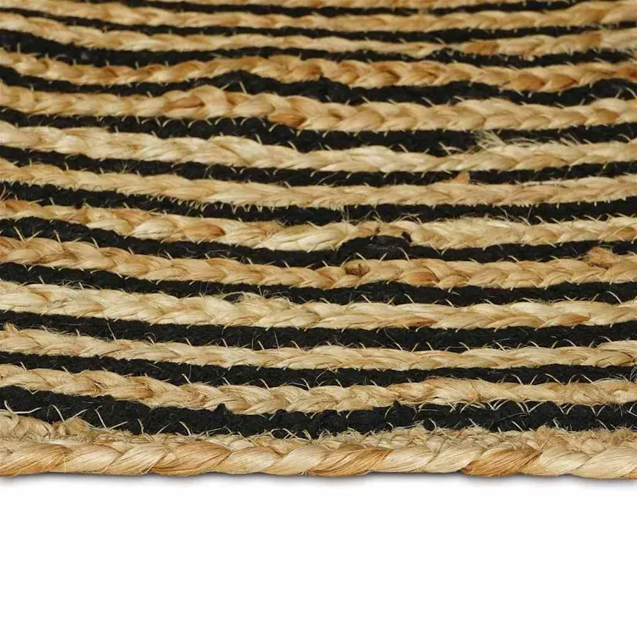 Tapis de surface Noir 60 x 110 cm Jute - 4