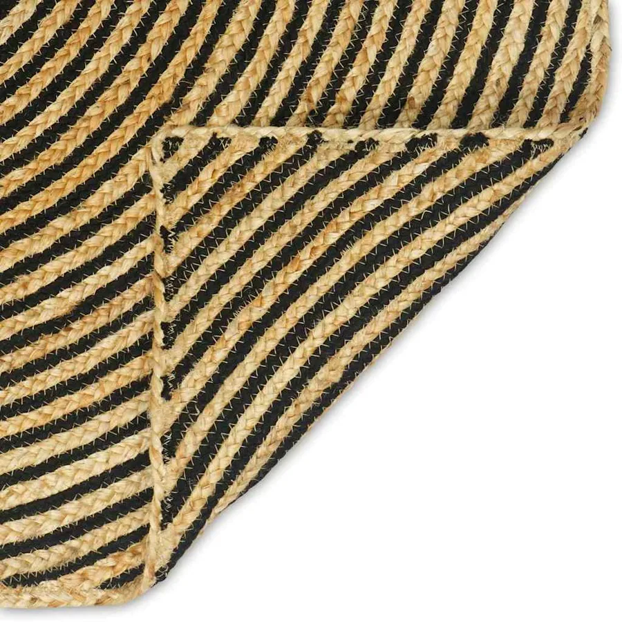 Tapis de surface Noir 80 x 400 cm Jute - 6