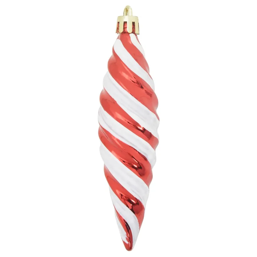 Boule en forme de spirale de Noël 40 pcs Rouge Plastique - 4