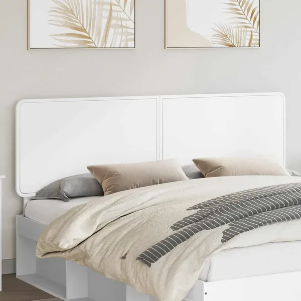 Tête de lit Blanc Bois d'ingénierie