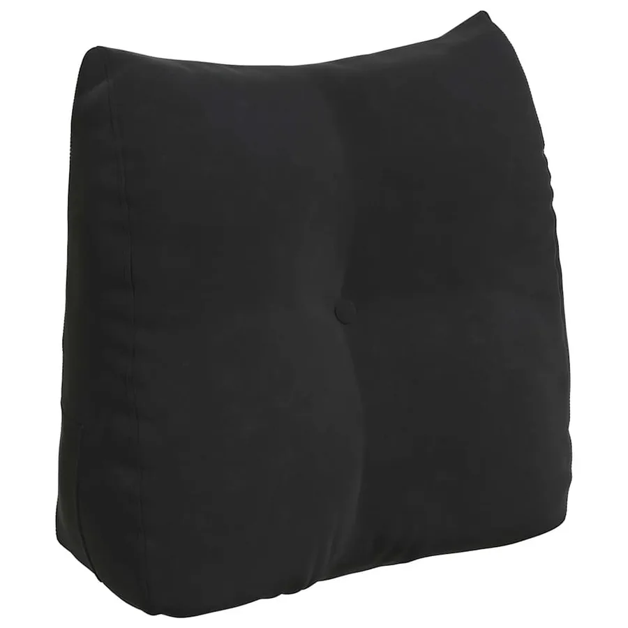 Coussin de Dos Noir 45 x 24 x 50 cm Velours - 2