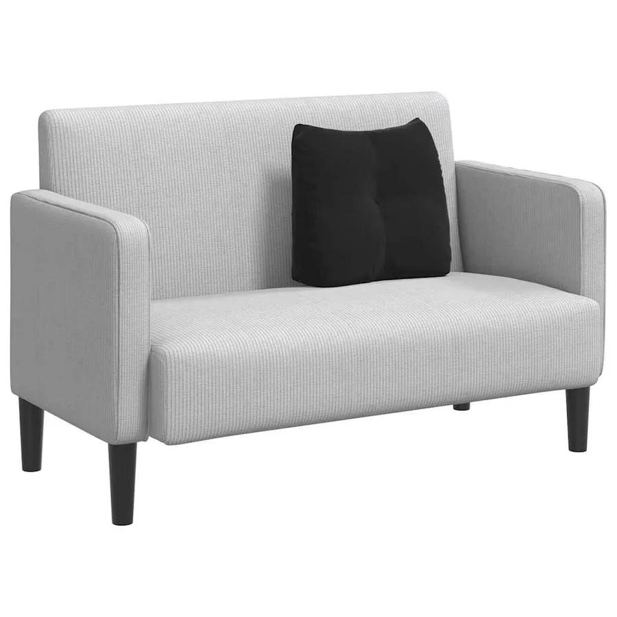 Coussin de Dos Noir 45 x 24 x 50 cm Velours - 3