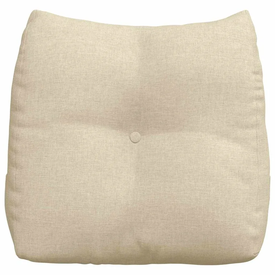 Coussin de Dos Crème 45 x 24 x 50 cm tissu - 6