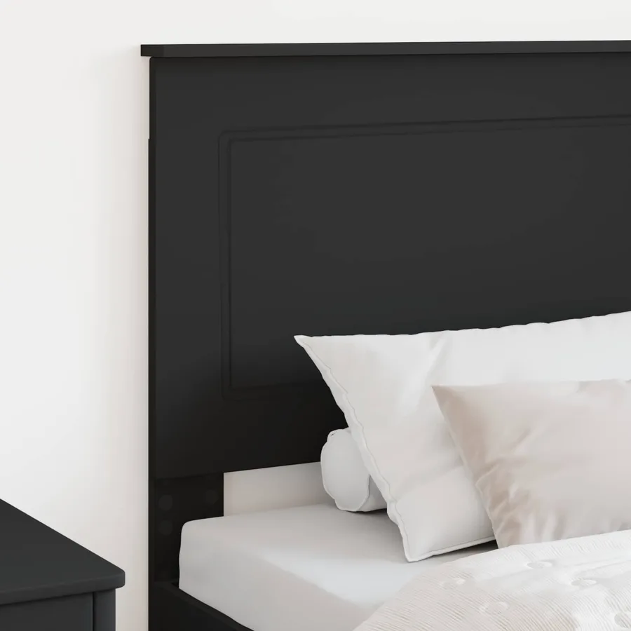 Tête de lit Chêne Noir 100 cm Bois d’ingénierie - 3