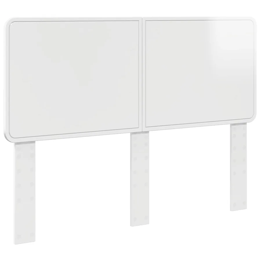 Tête de lit Blanc Brillant Bois d'ingénierie - 2