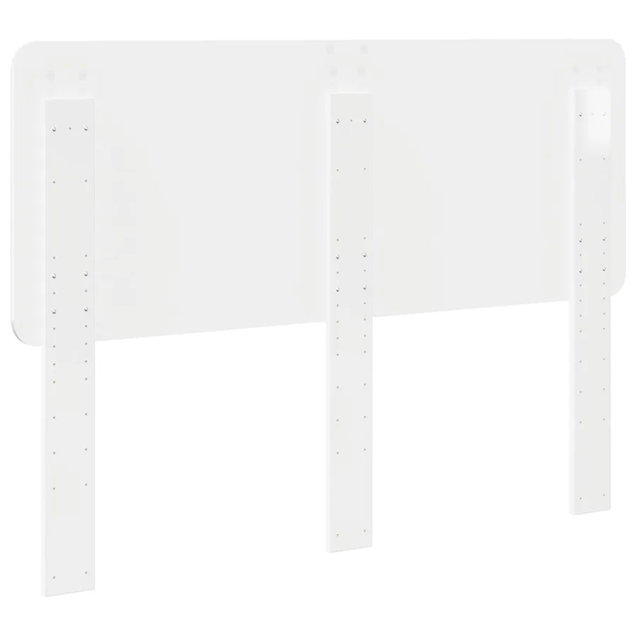 Tête de lit Blanc Brillant Bois d'ingénierie - 6
