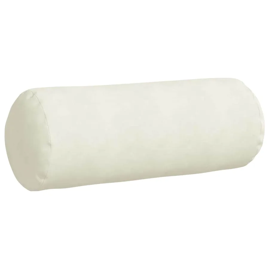 Coussins d'accent 2 pcs Crème Ø 25 x 70 cm - 5