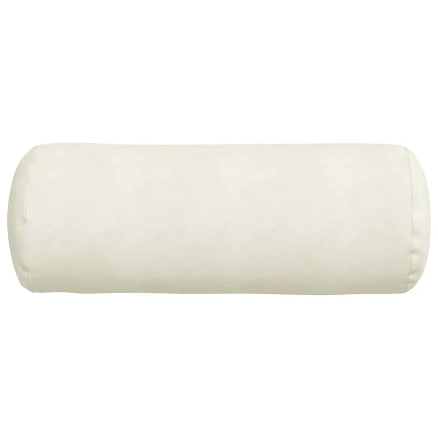 Coussins d'accent 2 pcs Crème Ø 25 x 70 cm - 6