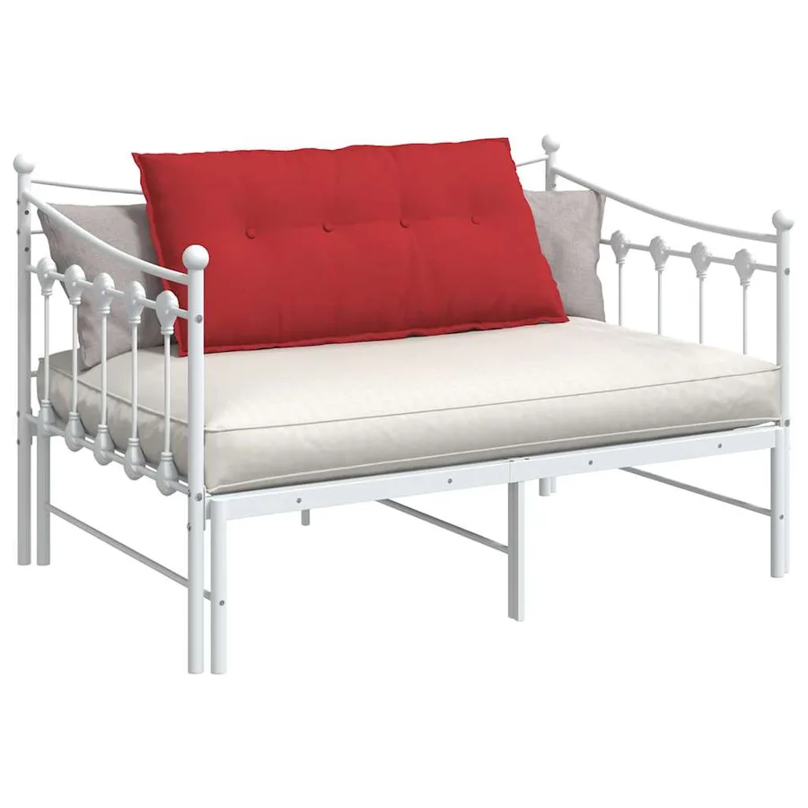 Coussin de Dos Rouge 100 x 19 x 50 cm tissu - 3