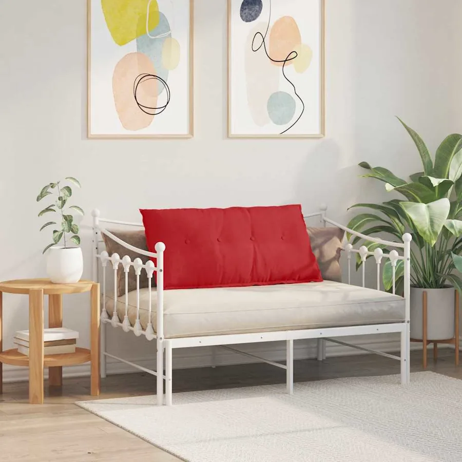 Coussin de Dos Rouge 100 x 19 x 50 cm tissu - 4
