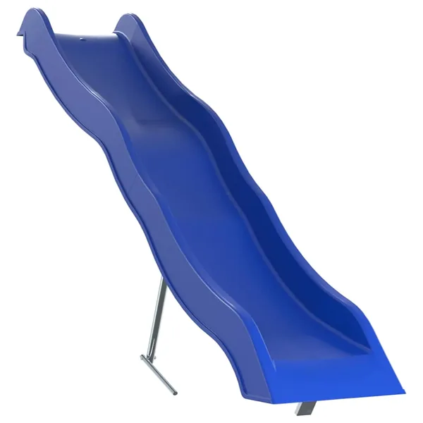 Toboggan de jeu bleu 210x40 cm polypropylène