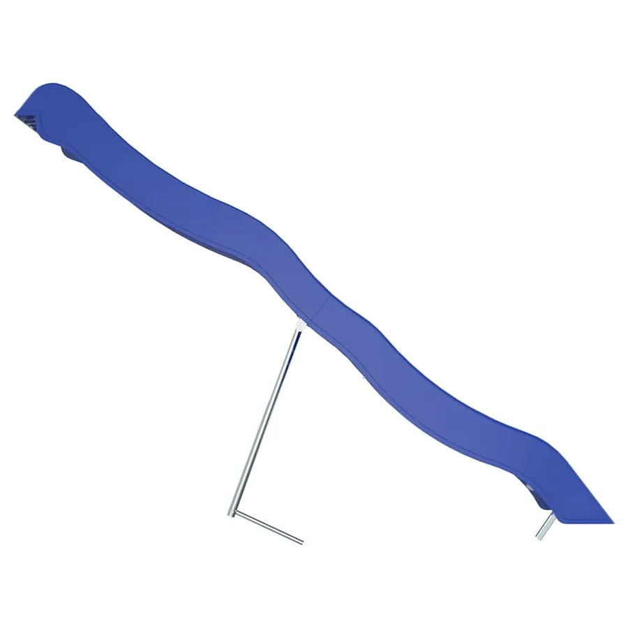 Toboggan de jeu bleu 210x40 cm polypropylène - 5