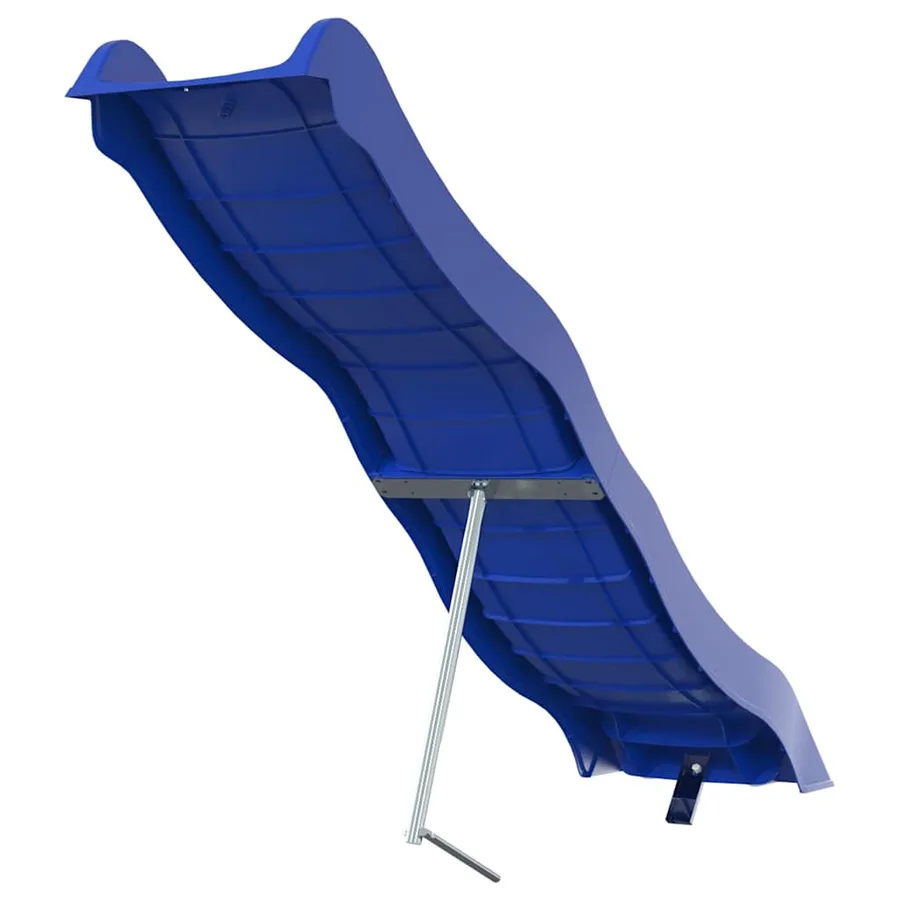 Toboggan de jeu bleu 210x40 cm polypropylène - 6