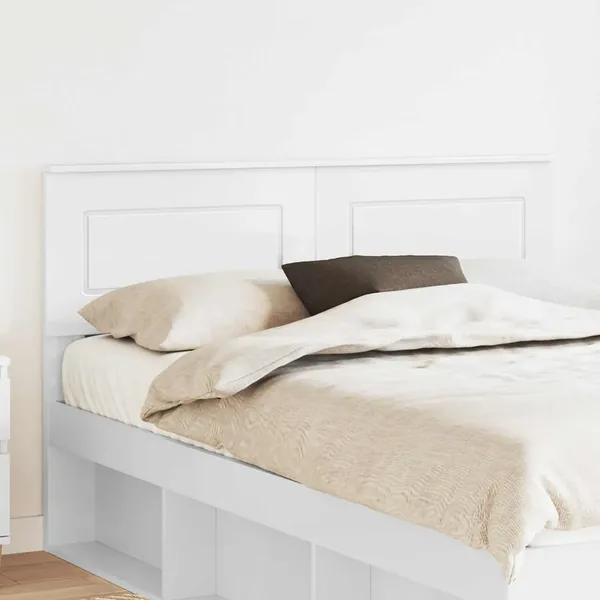 Tête de lit Blanc Bois d'ingénierie