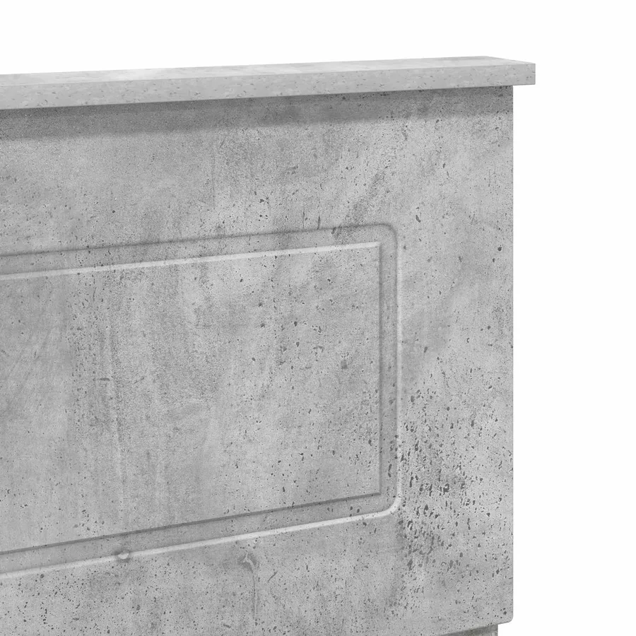 Tête de lit Gris béton Bois d'ingénierie - 7