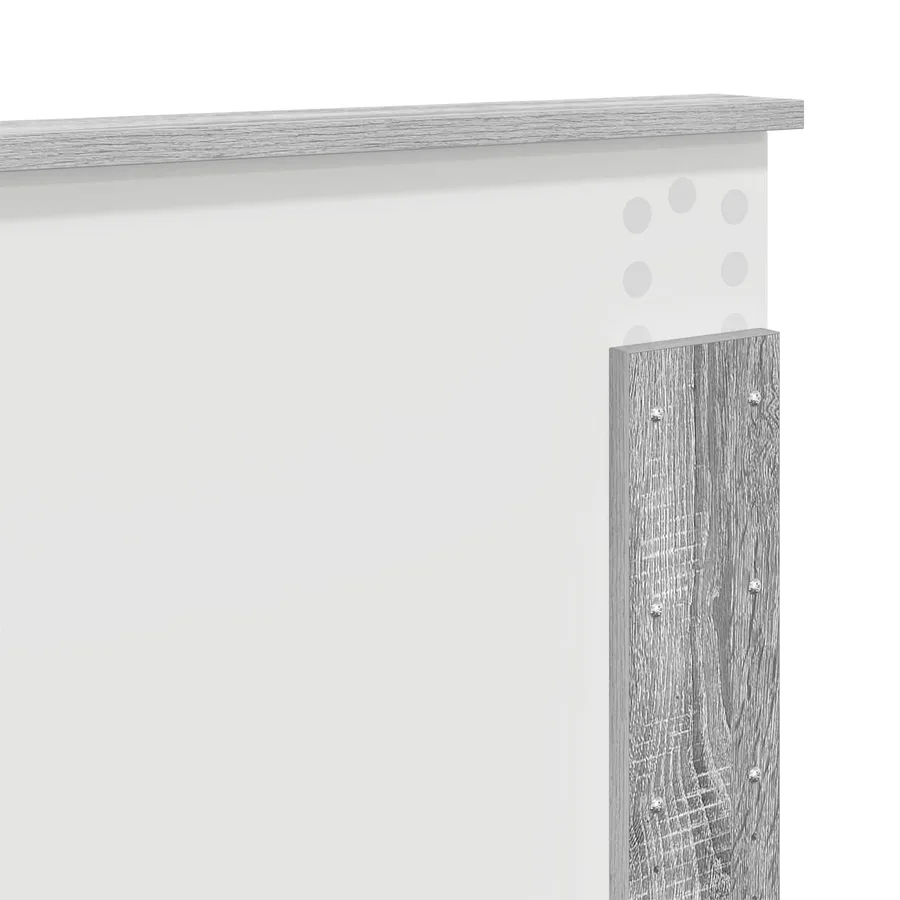 Cadre de lit Gris Sonoma 140 x 190 cm Bois d'ingénierie - 11