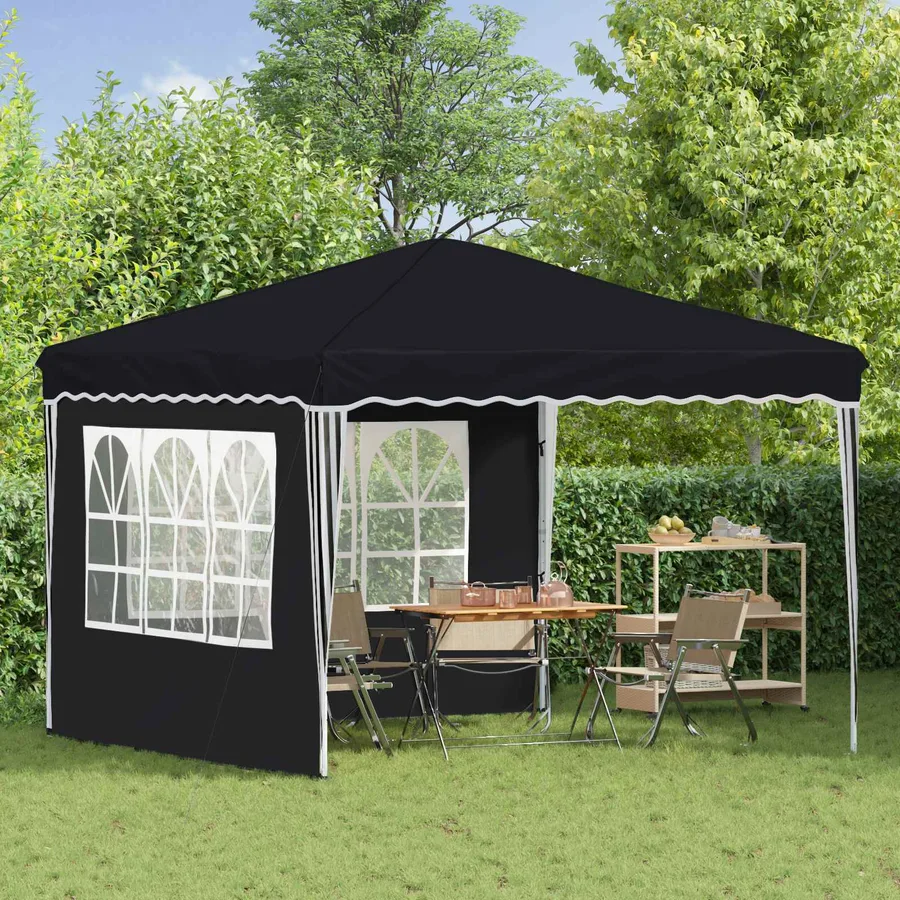 Tente de fête pop-up 288 x 288 x 245 cm Anthracite Tissu Oxford - 3